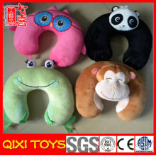Almohada de cuello de animal chino divertido forma u almohada de dibujos animados cuello de la almohada de viaje almohada animal de felpa de felpa